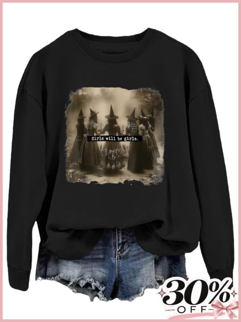 Spooky Season Ghost Pumpkin Crewneck Sweatshirt Women